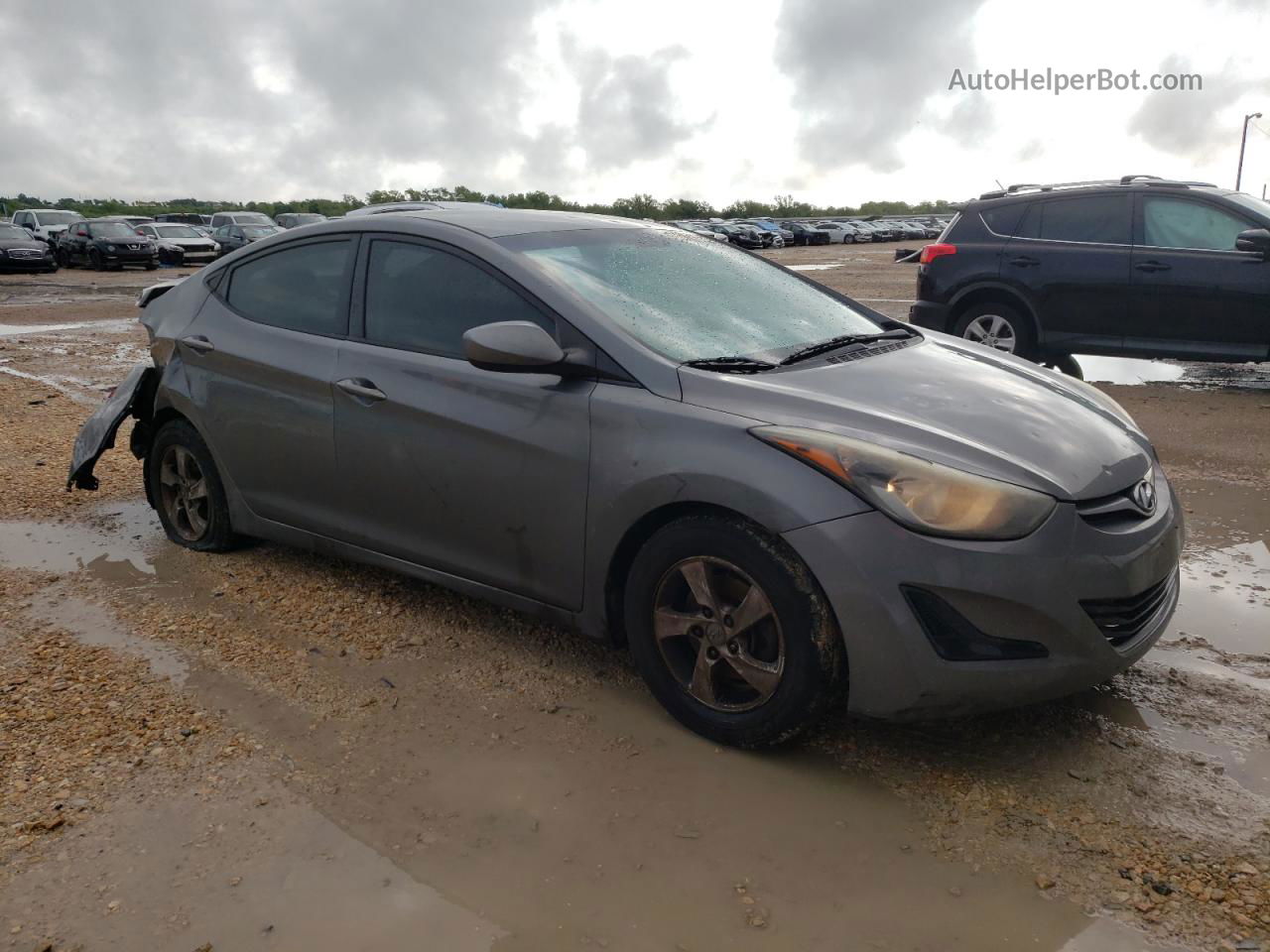 2014 Hyundai Elantra Se Silver vin: 5NPDH4AE5EH525920