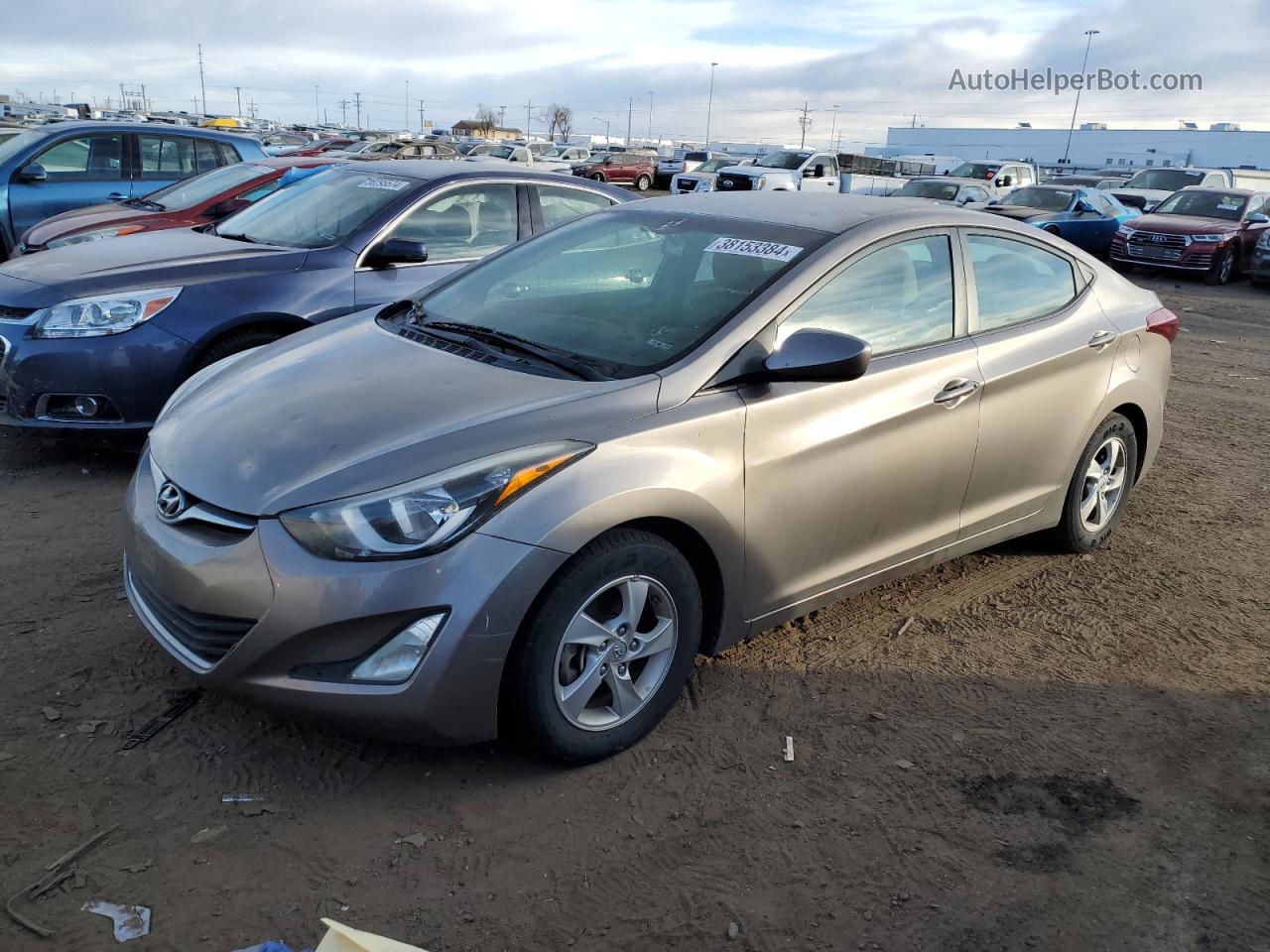 2014 Hyundai Elantra Se Желто-коричневый vin: 5NPDH4AE5EH530471