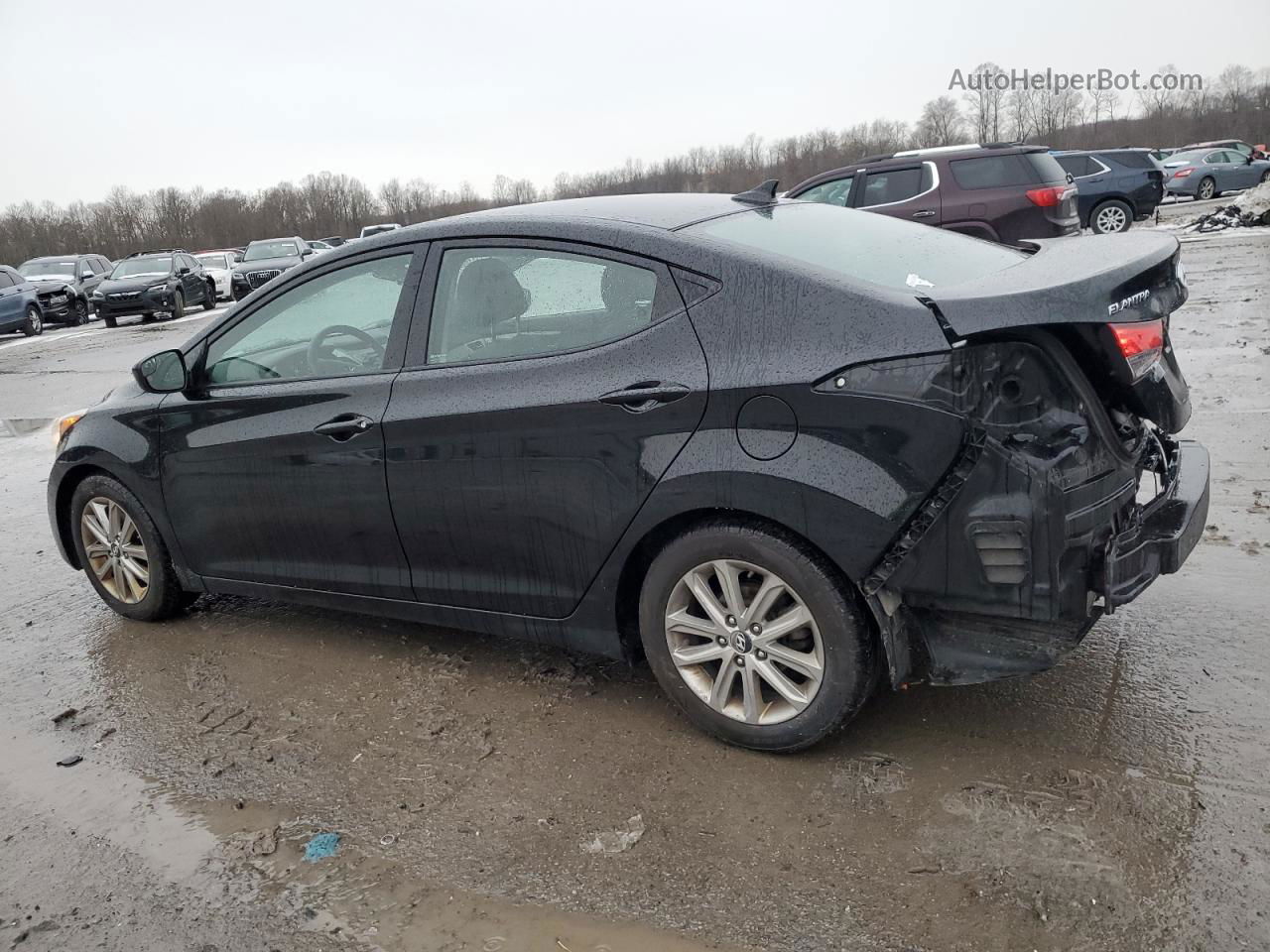 2014 Hyundai Elantra Se Black vin: 5NPDH4AE5EH546489