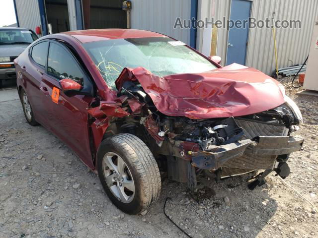 2015 Hyundai Elantra Se Red vin: 5NPDH4AE5FH645539