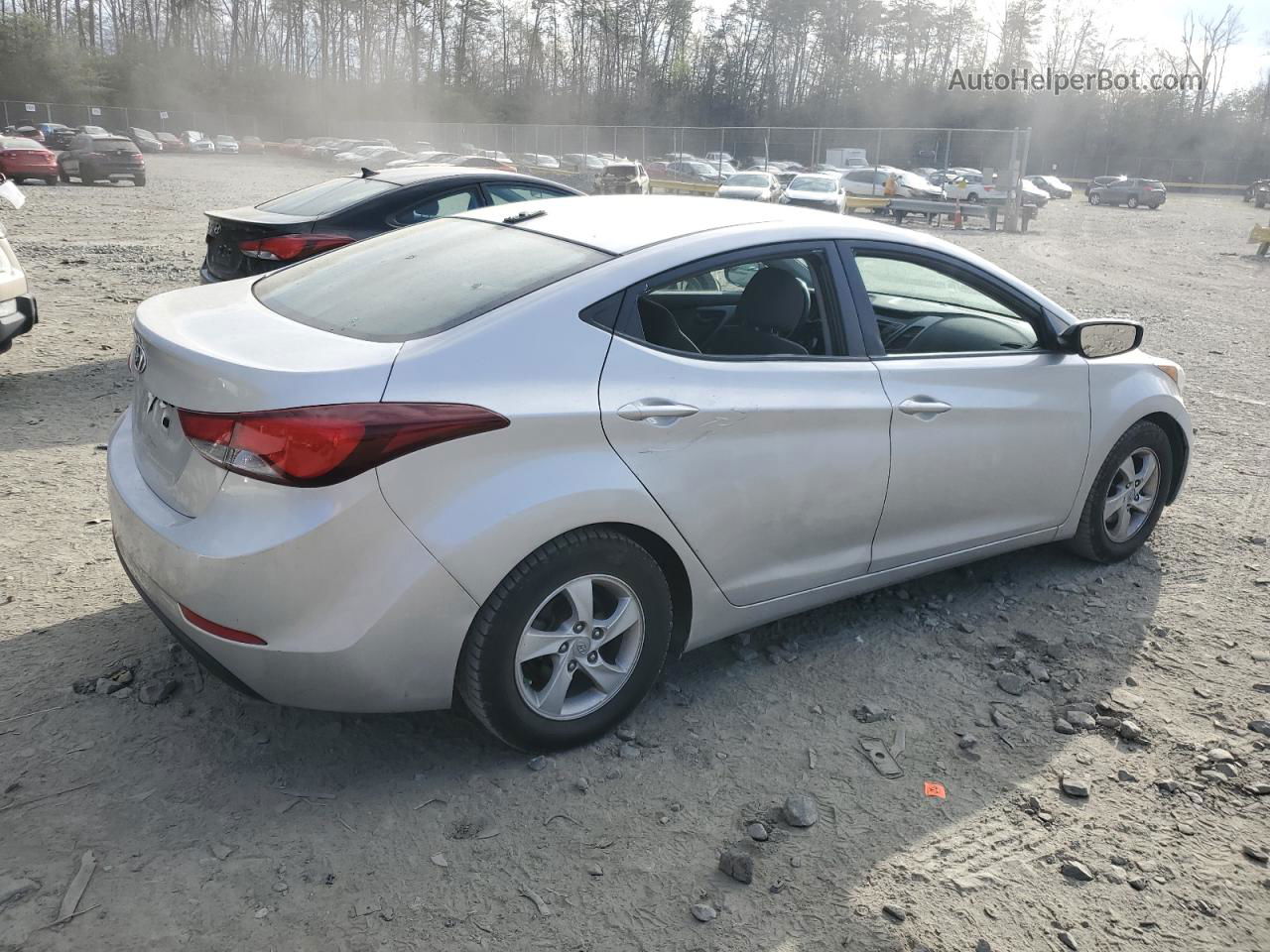 2015 Hyundai Elantra Se Silver vin: 5NPDH4AE5FH648537