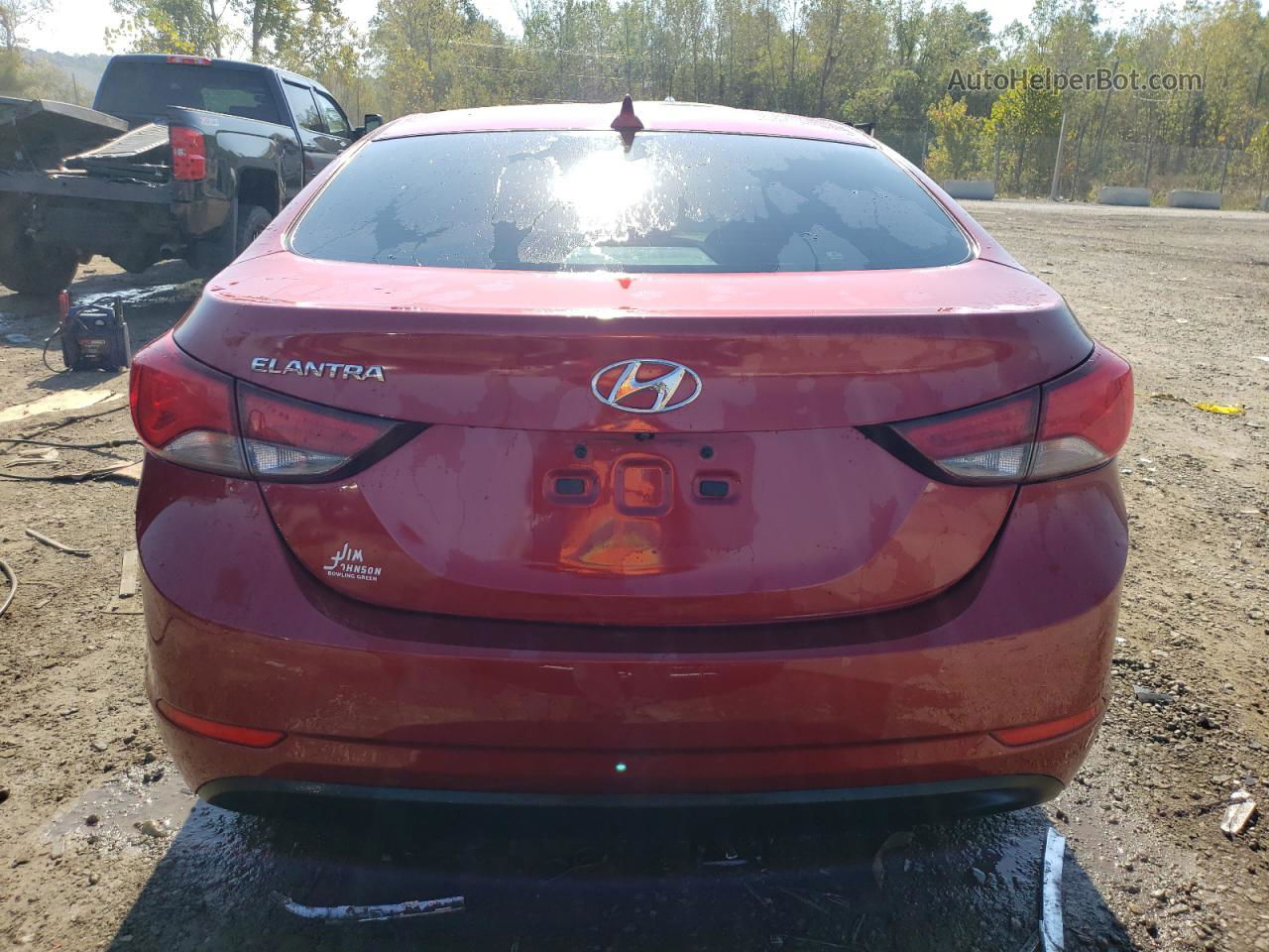 2016 Hyundai Elantra Se Red vin: 5NPDH4AE5GH653089