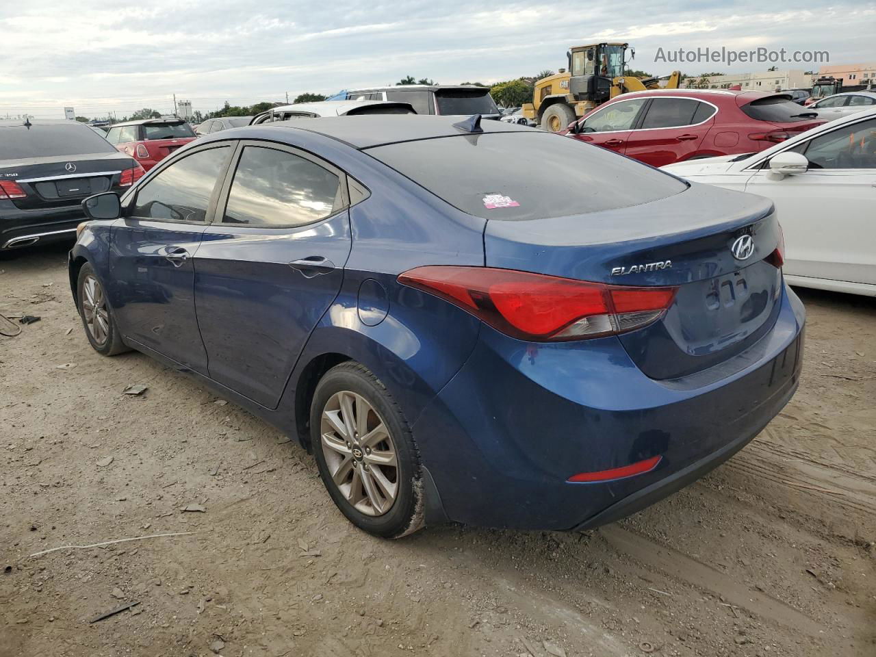 2016 Hyundai Elantra Se Синий vin: 5NPDH4AE5GH655733