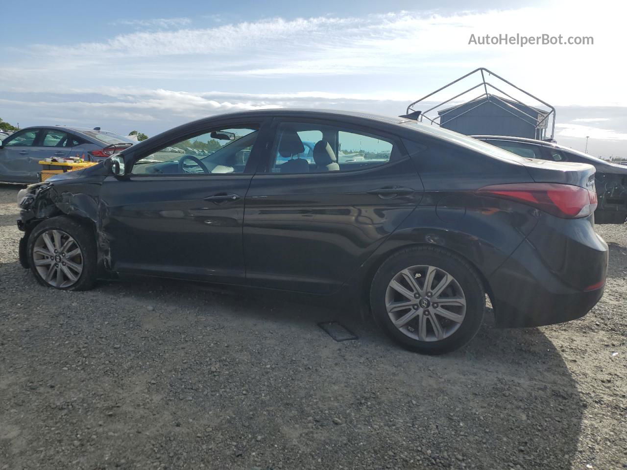 2016 Hyundai Elantra Se Черный vin: 5NPDH4AE5GH658857