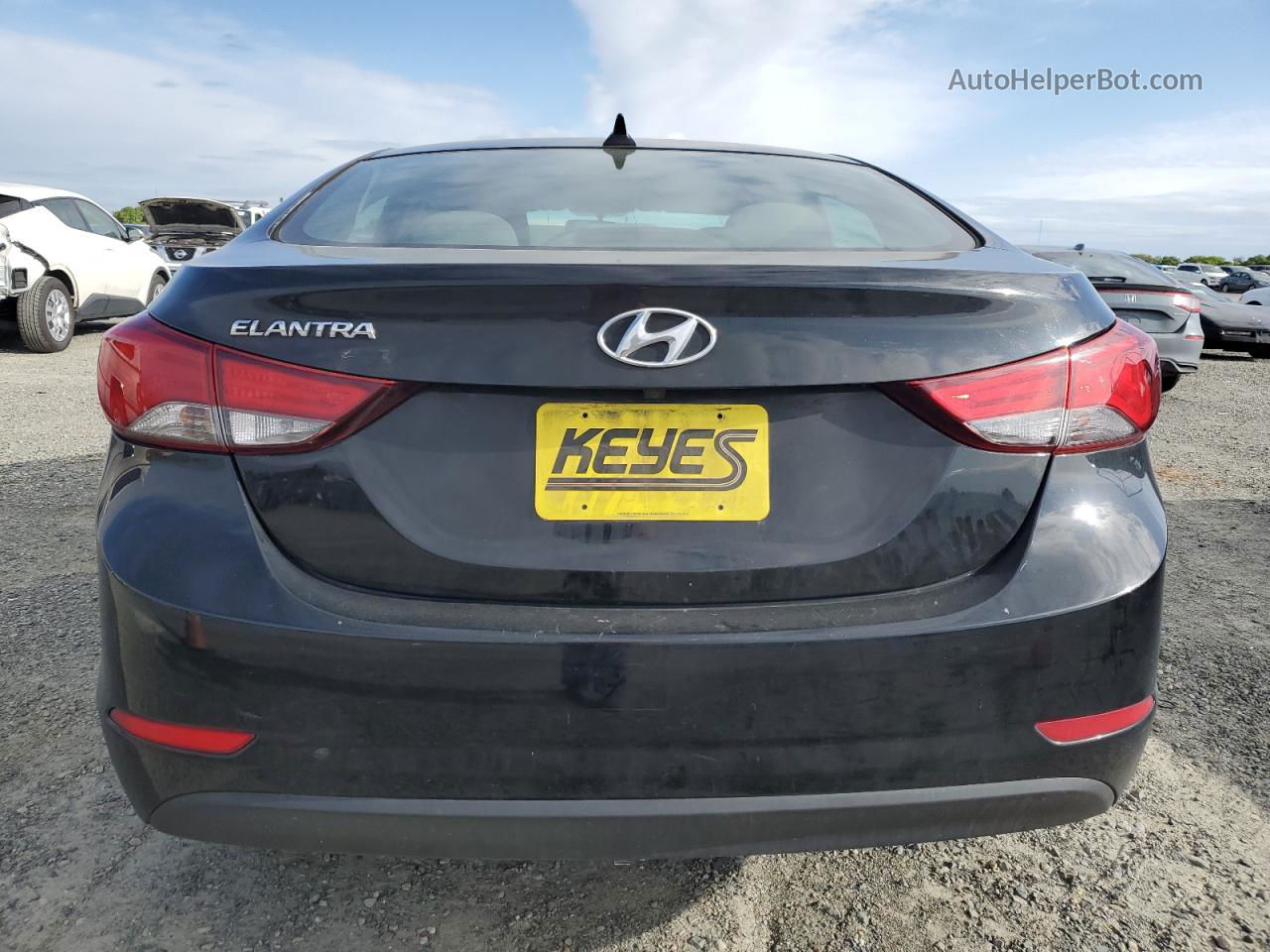 2016 Hyundai Elantra Se Black vin: 5NPDH4AE5GH658857