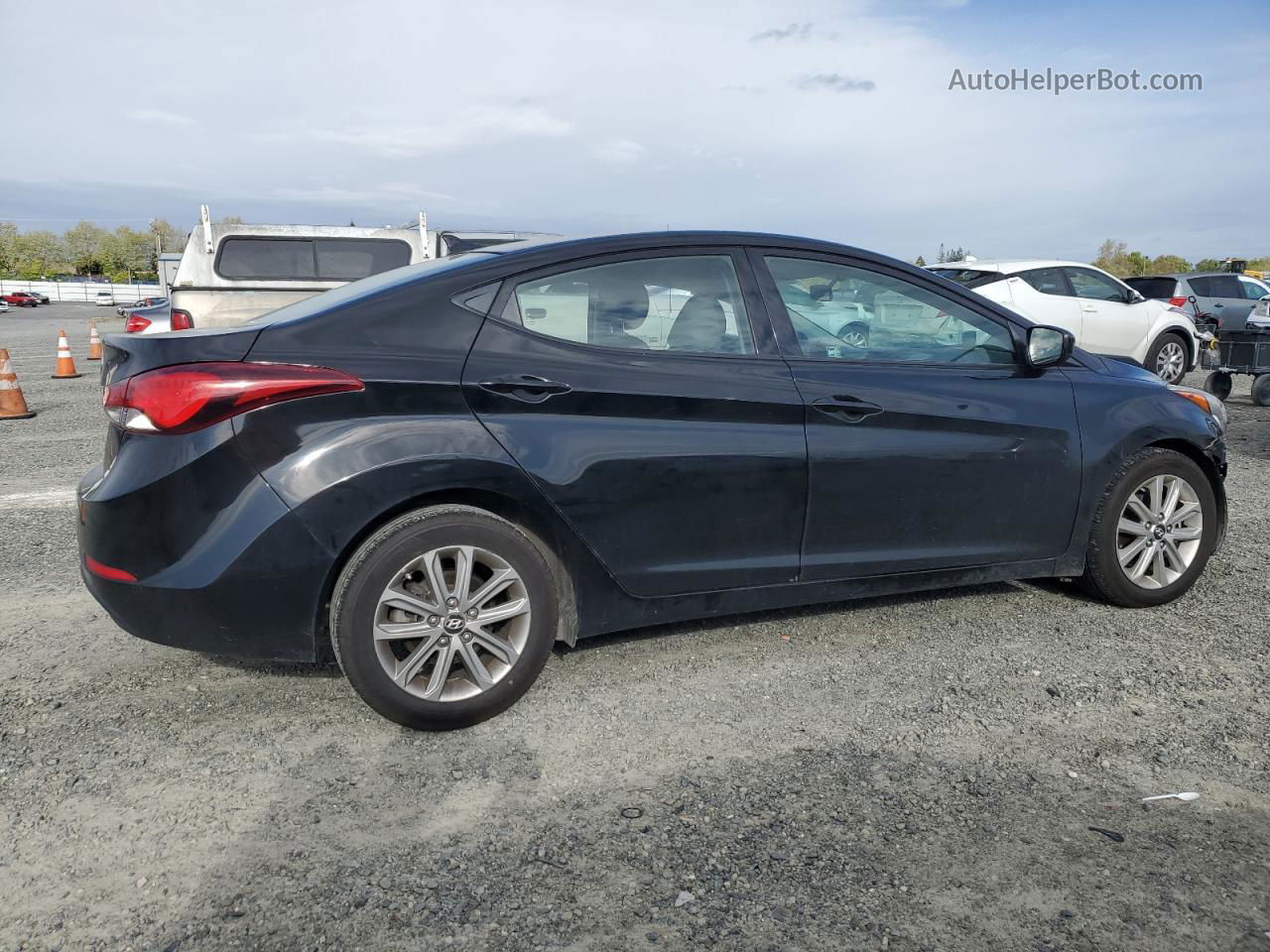 2016 Hyundai Elantra Se Black vin: 5NPDH4AE5GH658857