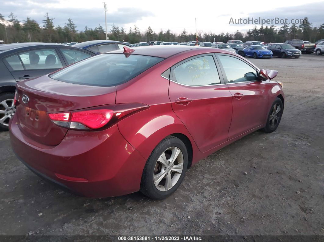 2016 Hyundai Elantra Value Edition Red vin: 5NPDH4AE5GH667932