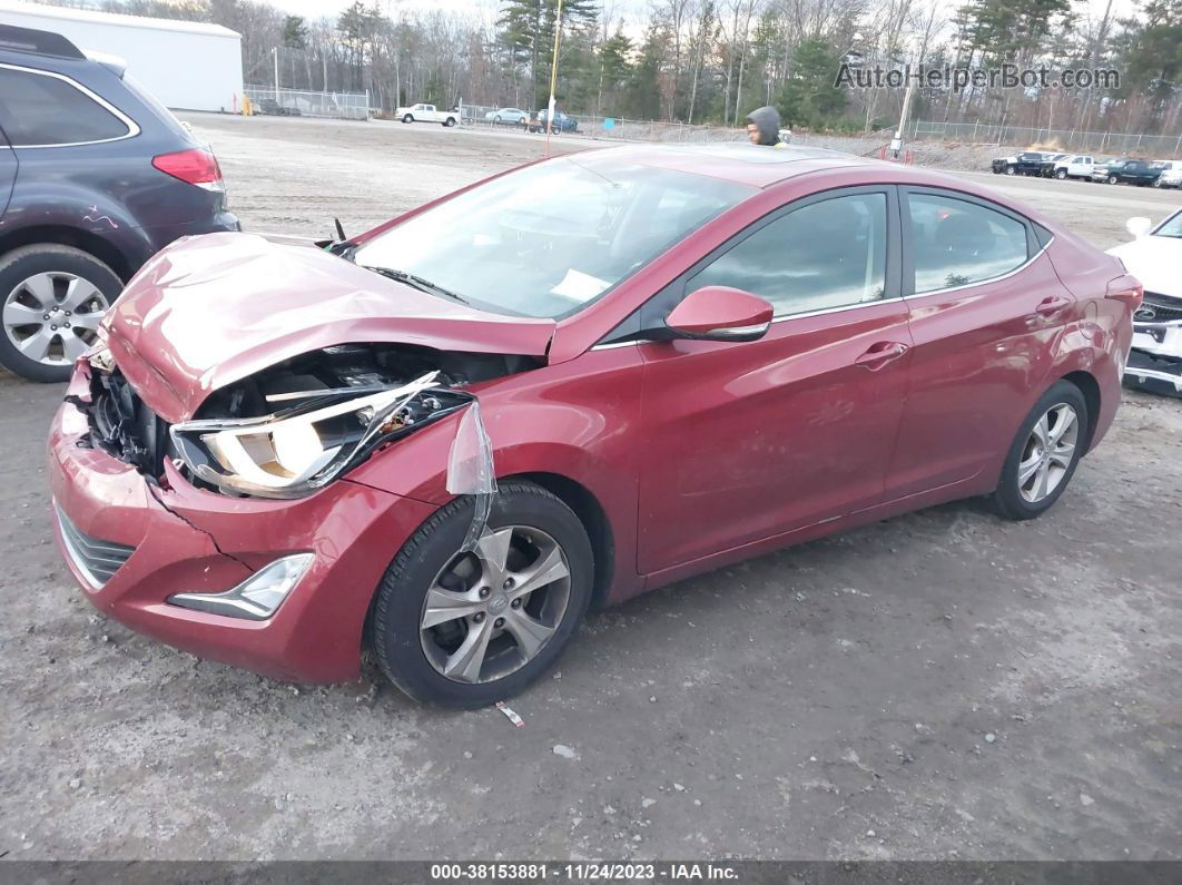 2016 Hyundai Elantra Value Edition Red vin: 5NPDH4AE5GH667932