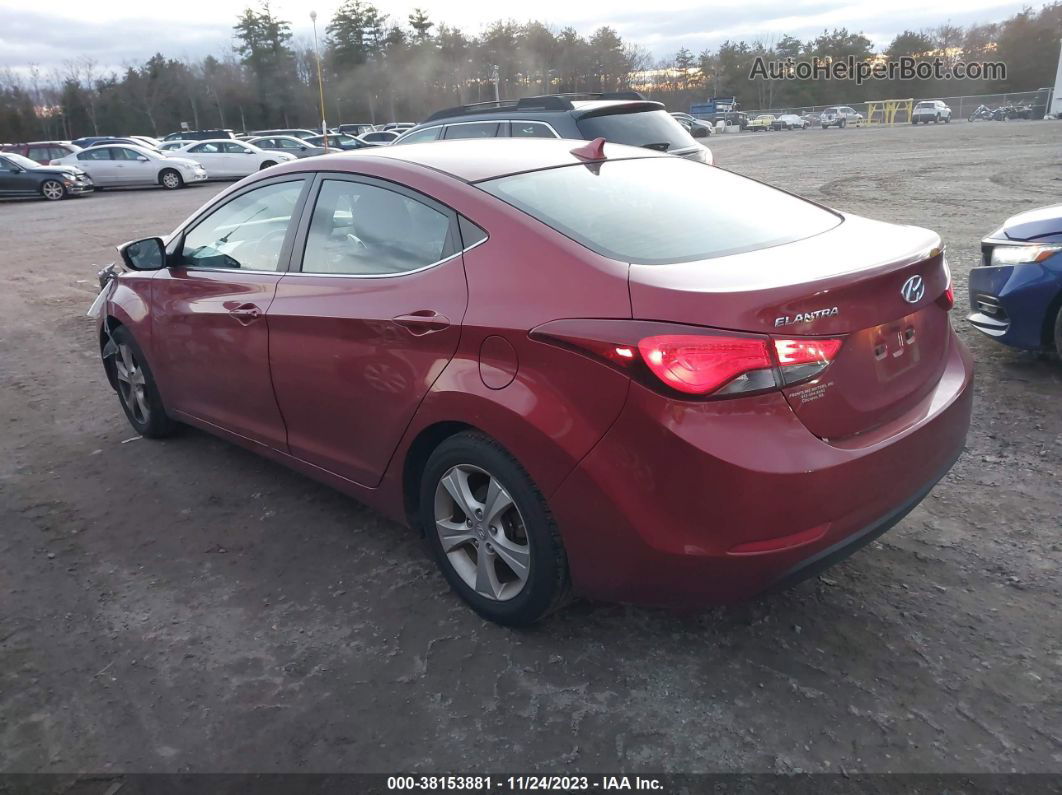 2016 Hyundai Elantra Value Edition Red vin: 5NPDH4AE5GH667932