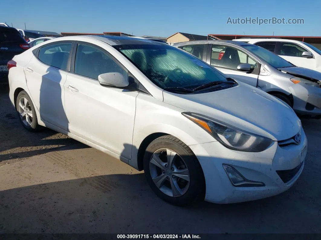 2016 Hyundai Elantra Value Edition Белый vin: 5NPDH4AE5GH670958