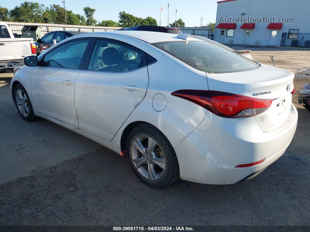 2016 Hyundai Elantra Value Edition White vin: 5NPDH4AE5GH670958