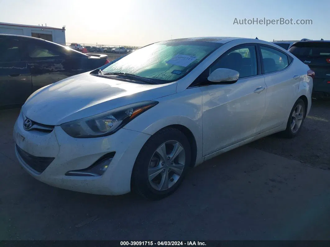 2016 Hyundai Elantra Value Edition White vin: 5NPDH4AE5GH670958