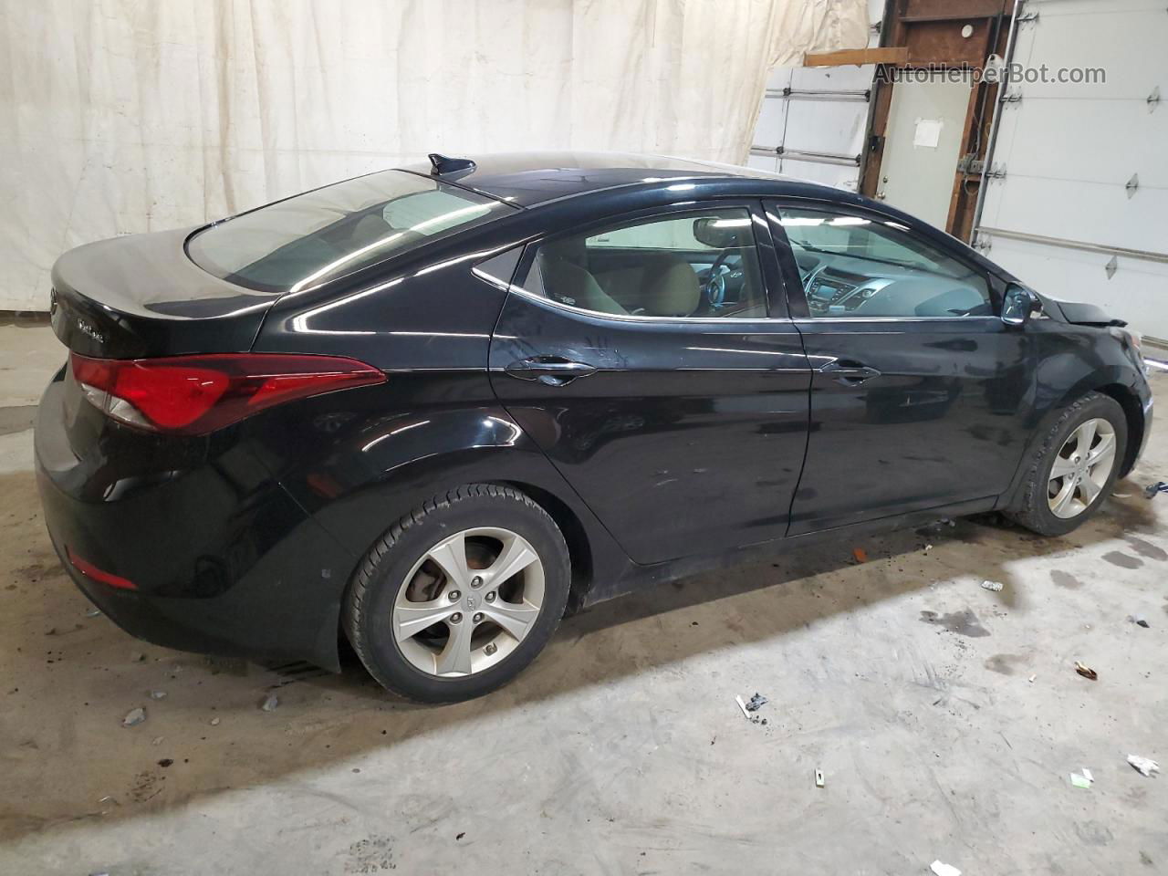 2016 Hyundai Elantra Se Черный vin: 5NPDH4AE5GH671558