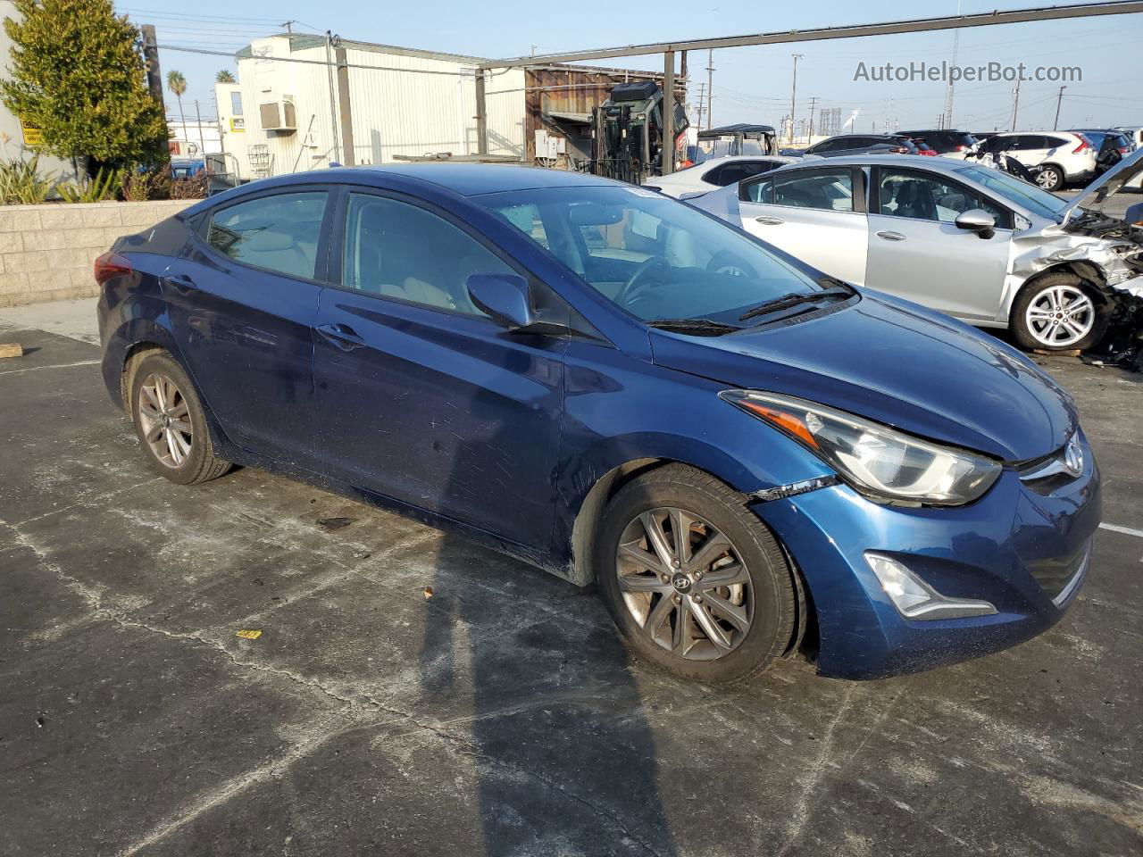 2016 Hyundai Elantra Se Blue vin: 5NPDH4AE5GH684035