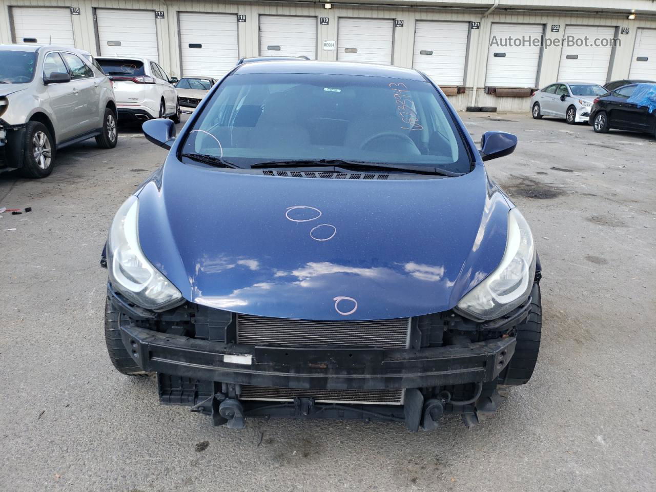 2016 Hyundai Elantra Se Синий vin: 5NPDH4AE5GH701089