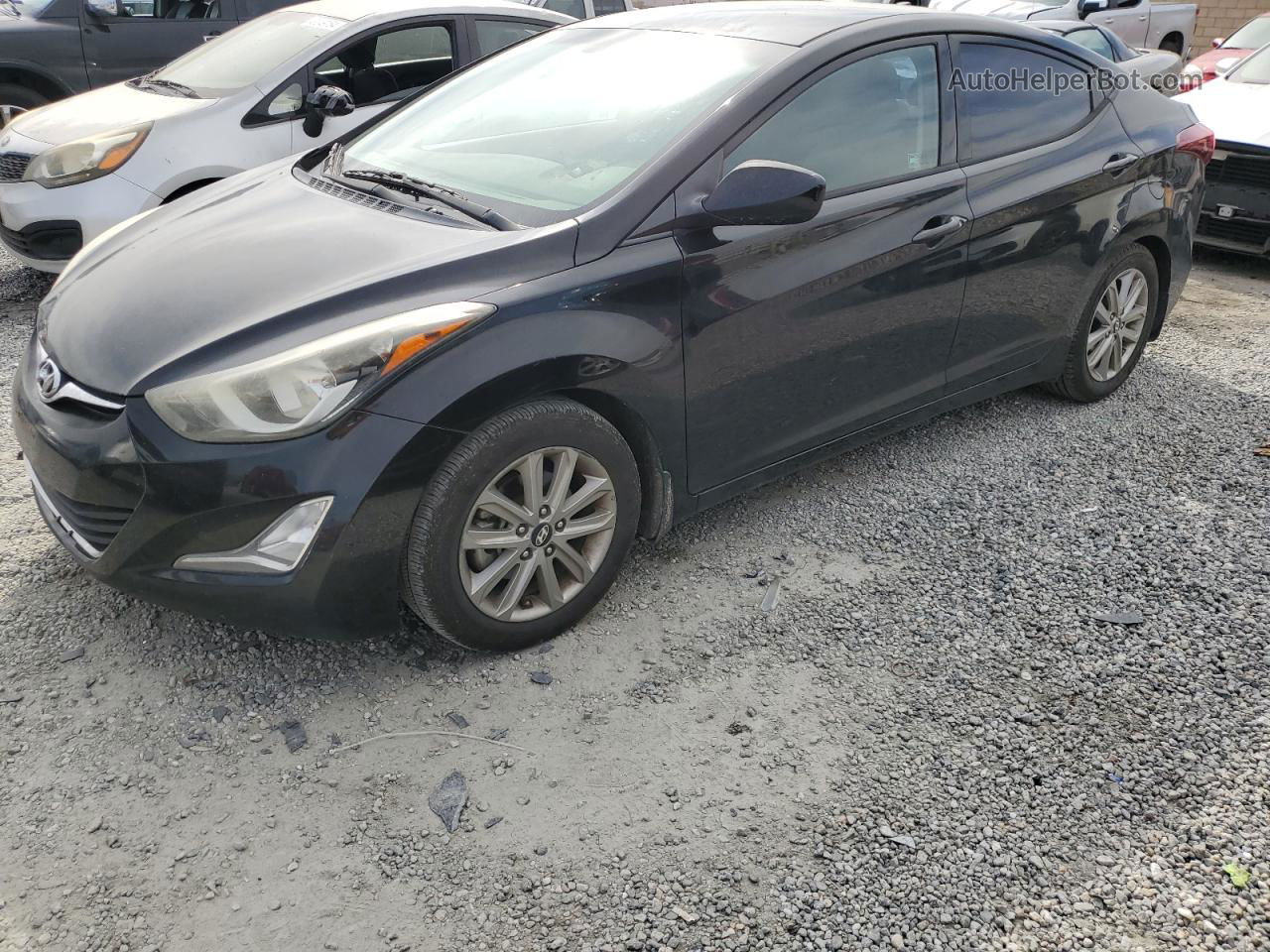 2016 Hyundai Elantra Se Черный vin: 5NPDH4AE5GH709967