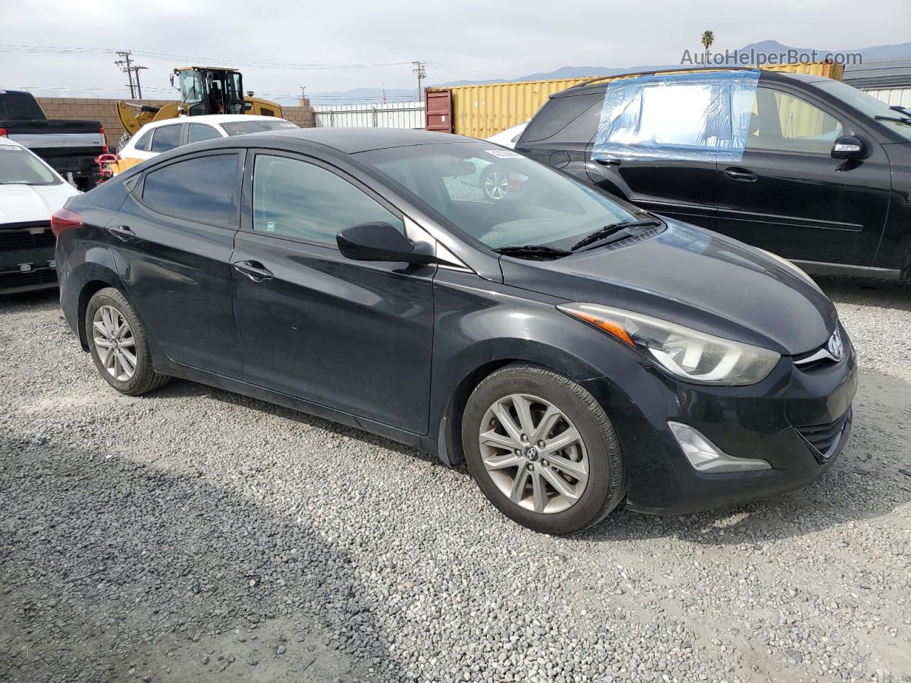 2016 Hyundai Elantra Se Black vin: 5NPDH4AE5GH709967