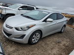 2016 Hyundai Elantra Se Silver vin: 5NPDH4AE5GH710276