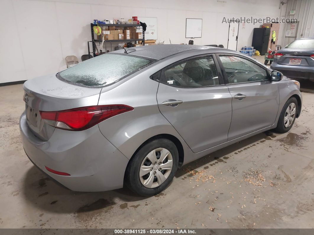 2016 Hyundai Elantra Se Silver vin: 5NPDH4AE5GH712156