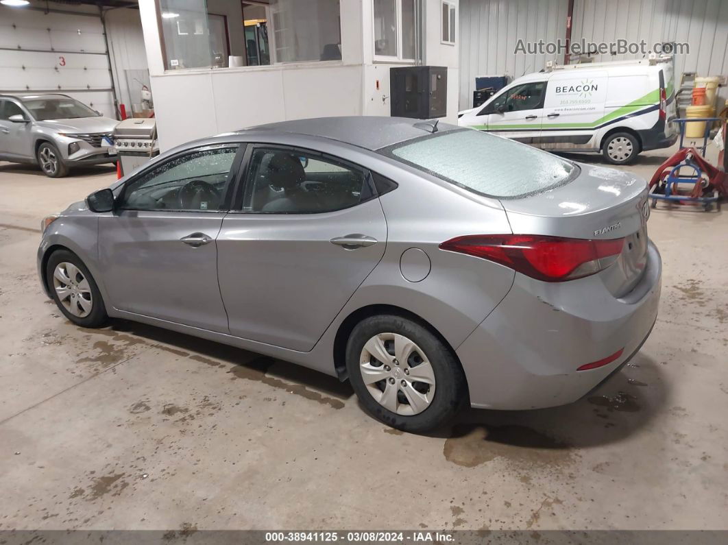 2016 Hyundai Elantra Se Silver vin: 5NPDH4AE5GH712156