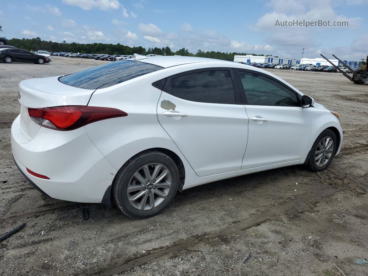 2016 Hyundai Elantra Se Белый vin: 5NPDH4AE5GH719849