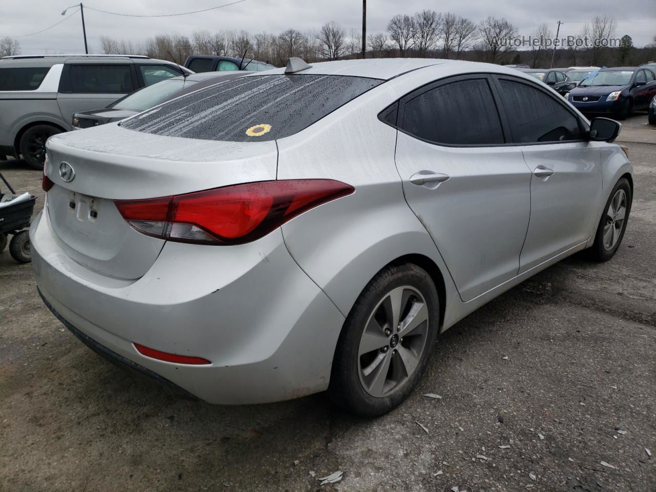 2016 Hyundai Elantra Se Silver vin: 5NPDH4AE5GH731581