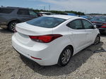 2016 Hyundai Elantra Se White vin: 5NPDH4AE5GH737445