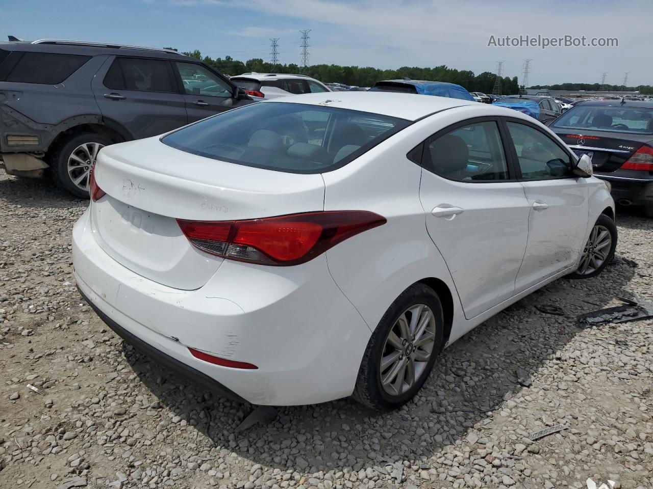 2016 Hyundai Elantra Se Белый vin: 5NPDH4AE5GH737445