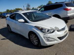 2016 Hyundai Elantra Se White vin: 5NPDH4AE5GH740104