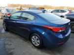 2016 Hyundai Elantra Se Синий vin: 5NPDH4AE5GH740734