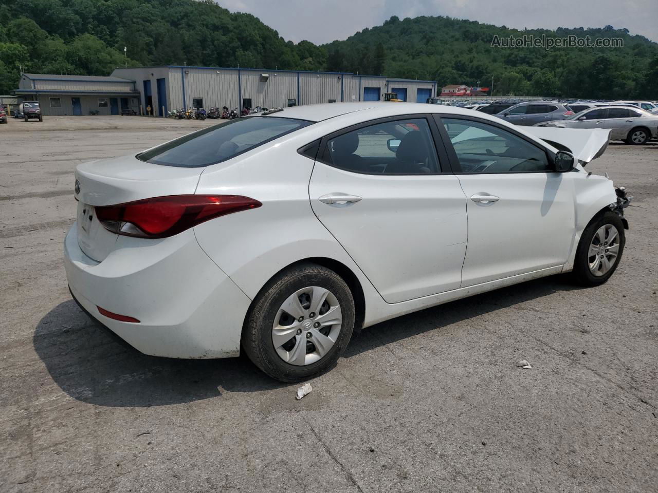 2016 Hyundai Elantra Se White vin: 5NPDH4AE5GH744783