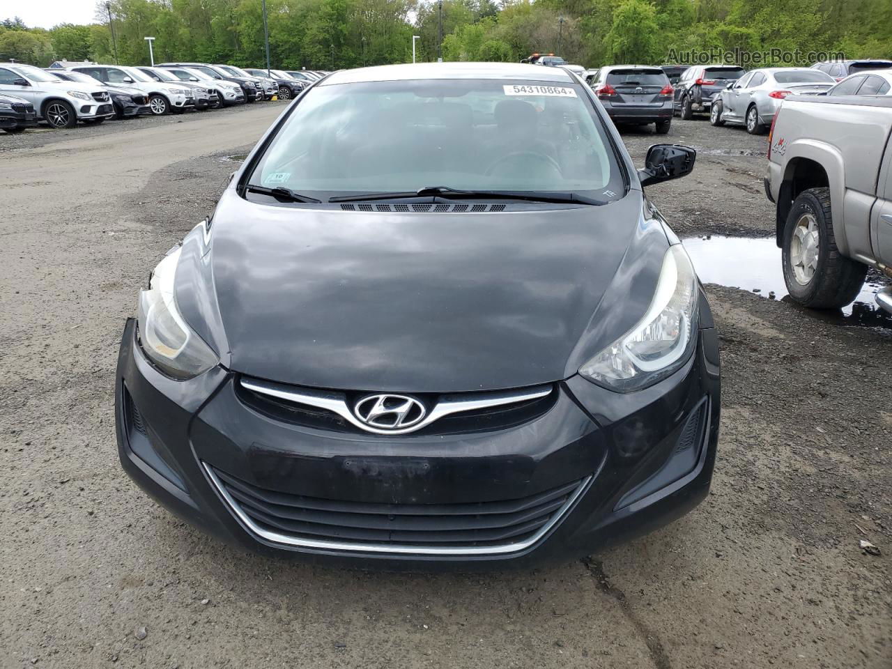 2016 Hyundai Elantra Se Black vin: 5NPDH4AE5GH745870