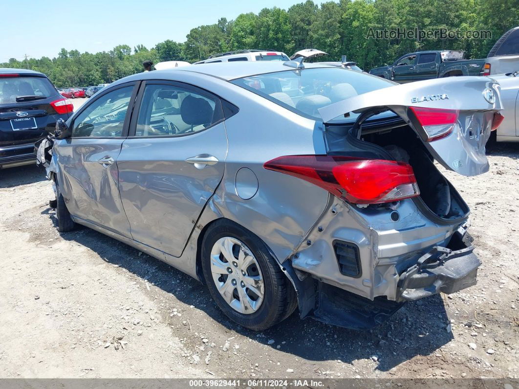 2016 Hyundai Elantra Se Silver vin: 5NPDH4AE5GH746663