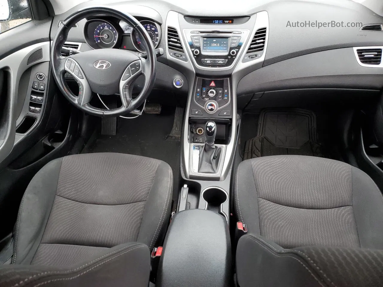 2016 Hyundai Elantra Se Черный vin: 5NPDH4AE5GH752639