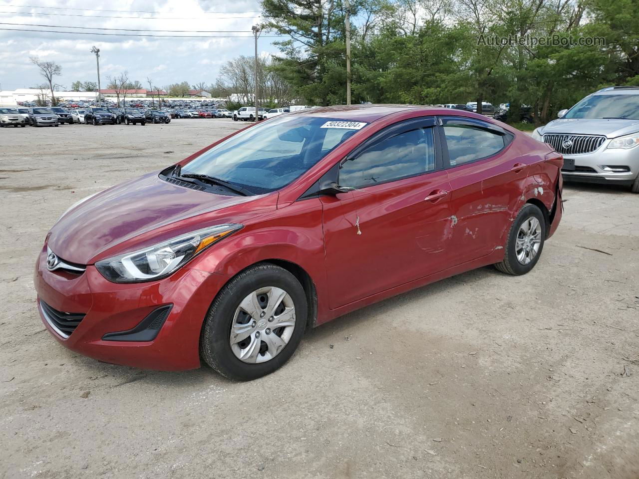 2016 Hyundai Elantra Se Red vin: 5NPDH4AE5GH765388