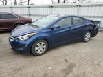 2016 Hyundai Elantra Se Blue vin: 5NPDH4AE5GH766086