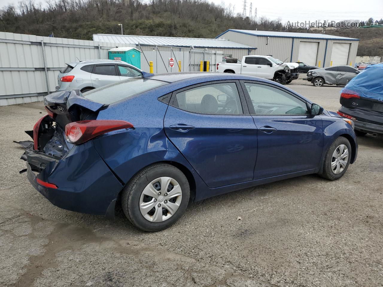 2016 Hyundai Elantra Se Blue vin: 5NPDH4AE5GH766086