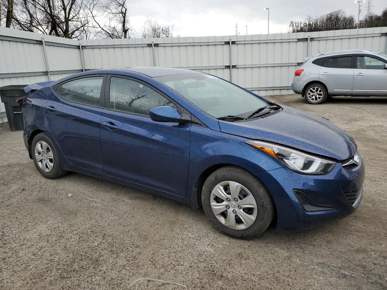 2016 Hyundai Elantra Se Blue vin: 5NPDH4AE5GH766086