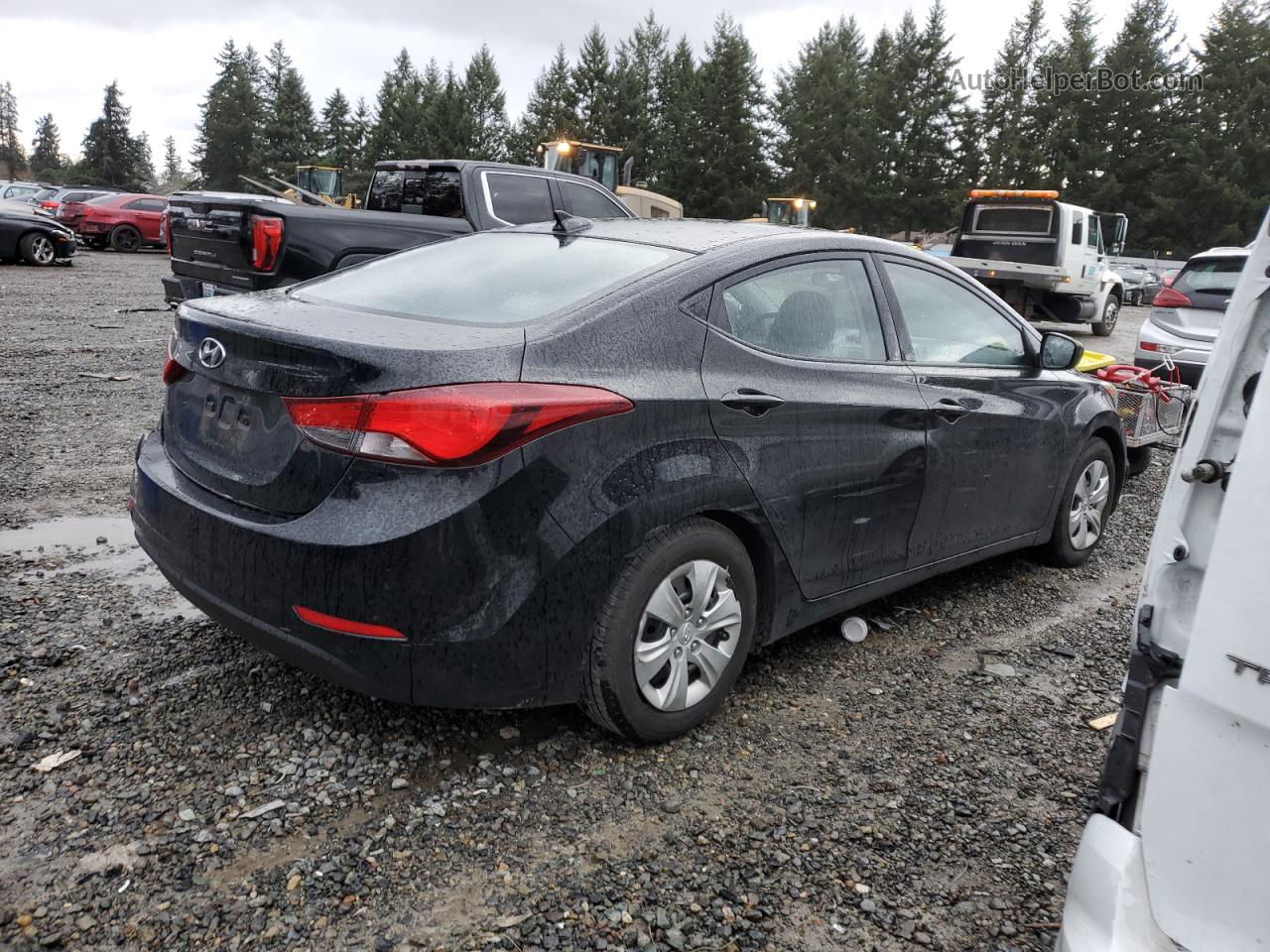 2016 Hyundai Elantra Se Black vin: 5NPDH4AE5GH771806