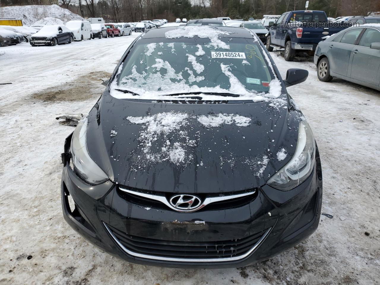 2016 Hyundai Elantra Se Black vin: 5NPDH4AE5GH772079