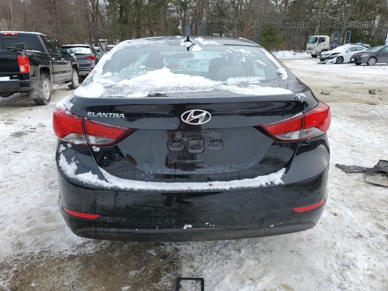 2016 Hyundai Elantra Se Black vin: 5NPDH4AE5GH772079