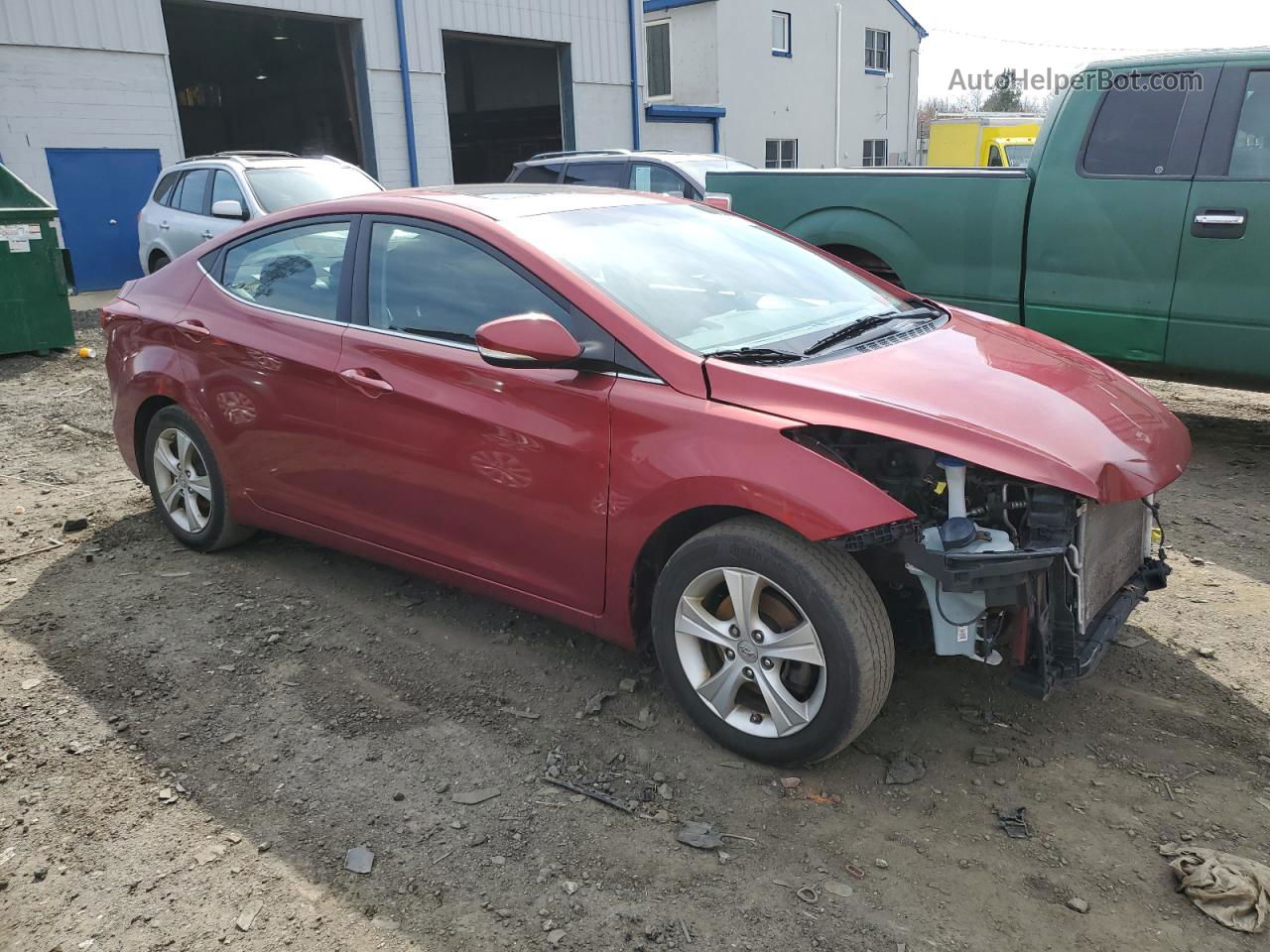 2016 Hyundai Elantra Se Красный vin: 5NPDH4AE5GH773829