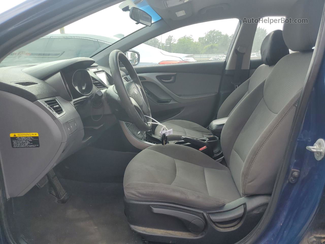 2016 Hyundai Elantra Se Синий vin: 5NPDH4AE5GH781669