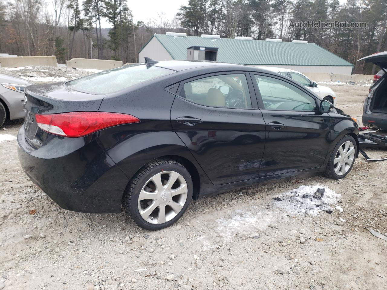 2011 Hyundai Elantra Gls Black vin: 5NPDH4AE6BH001512