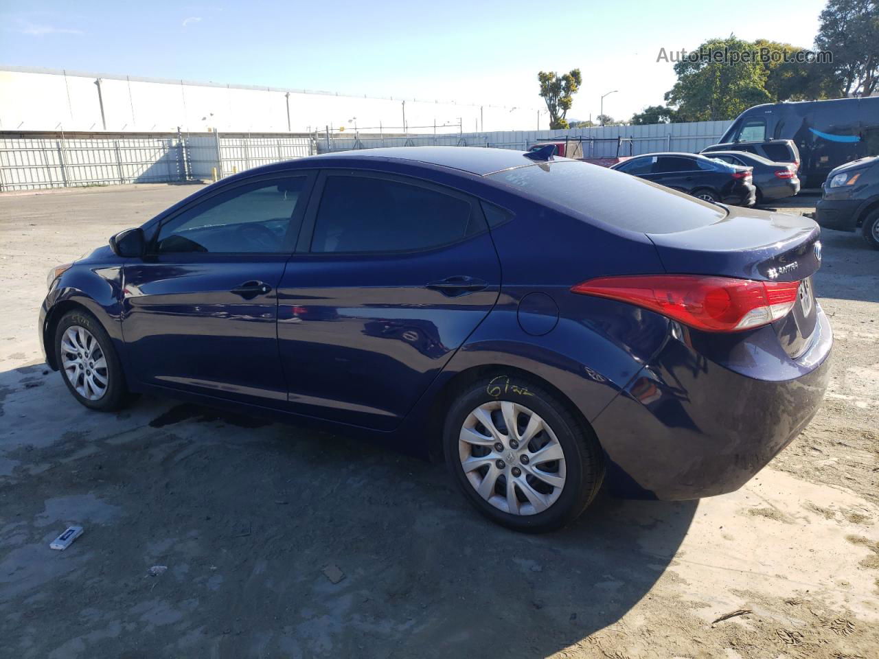 2011 Hyundai Elantra Gls Blue vin: 5NPDH4AE6BH006340