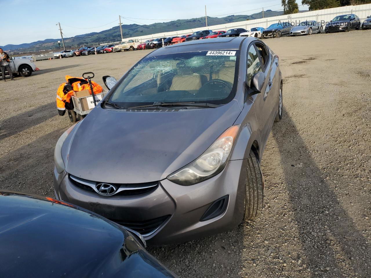 2011 Hyundai Elantra Gls Beige vin: 5NPDH4AE6BH014115