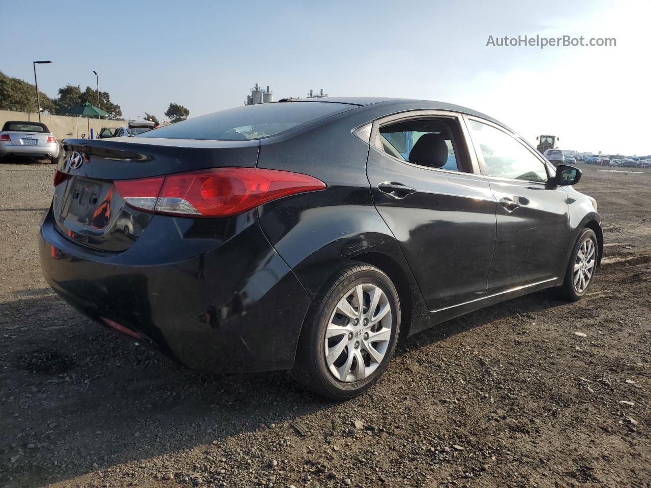 2011 Hyundai Elantra Gls Black vin: 5NPDH4AE6BH020335