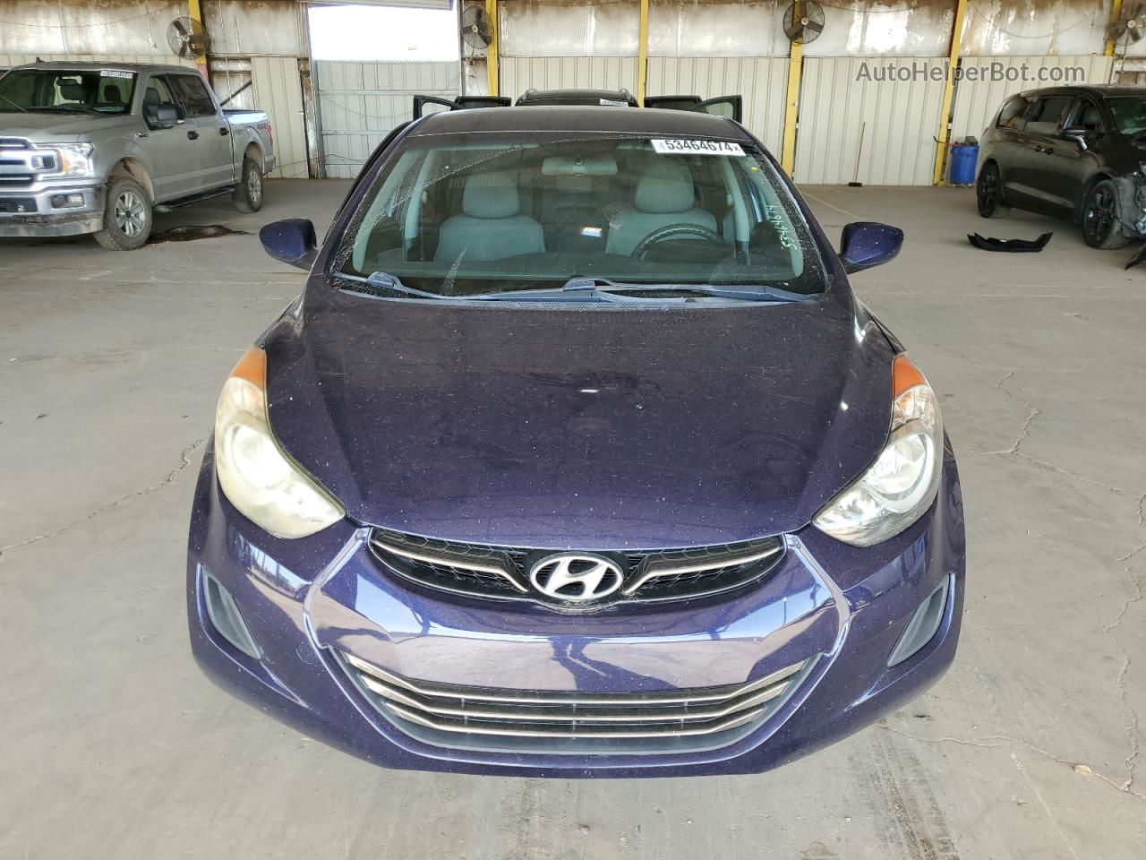 2011 Hyundai Elantra Gls Синий vin: 5NPDH4AE6BH020464