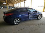 2011 Hyundai Elantra Gls Синий vin: 5NPDH4AE6BH020464