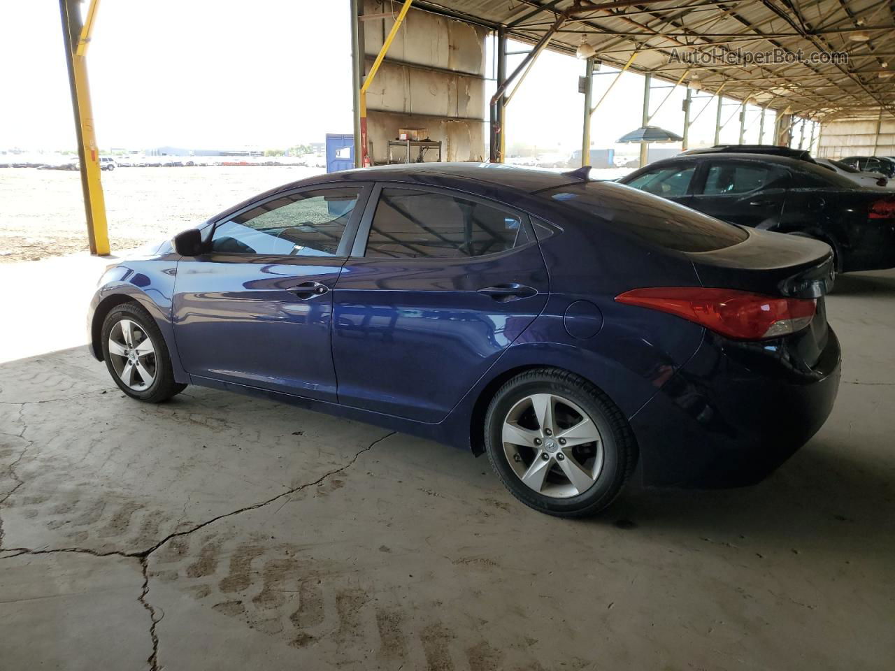 2011 Hyundai Elantra Gls Синий vin: 5NPDH4AE6BH020464